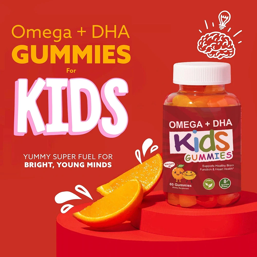 

Детские жевательные конфеты Omega DHA, добавка витаминов, витамин, здоровая биотина, жевательные конфеты, поддержка здоровья сердца и 60 жевательных конфет
