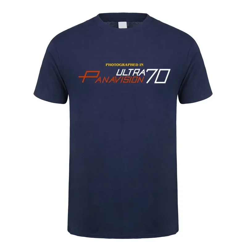 Fotografato in Ultra Panavision 70 T-shirt Unisex Casual Manica corta da uomo Cool Cotton Tshirt Top Tees LH-016