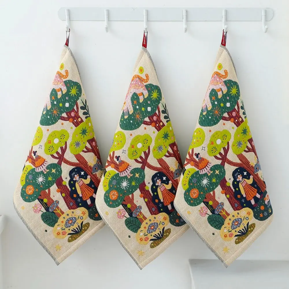 New 34x40cm Large Hand Towel Quick Dry 4 Layer Cotton Gauze Kitchen Towel Decorative Tea Towel Home Restaurant