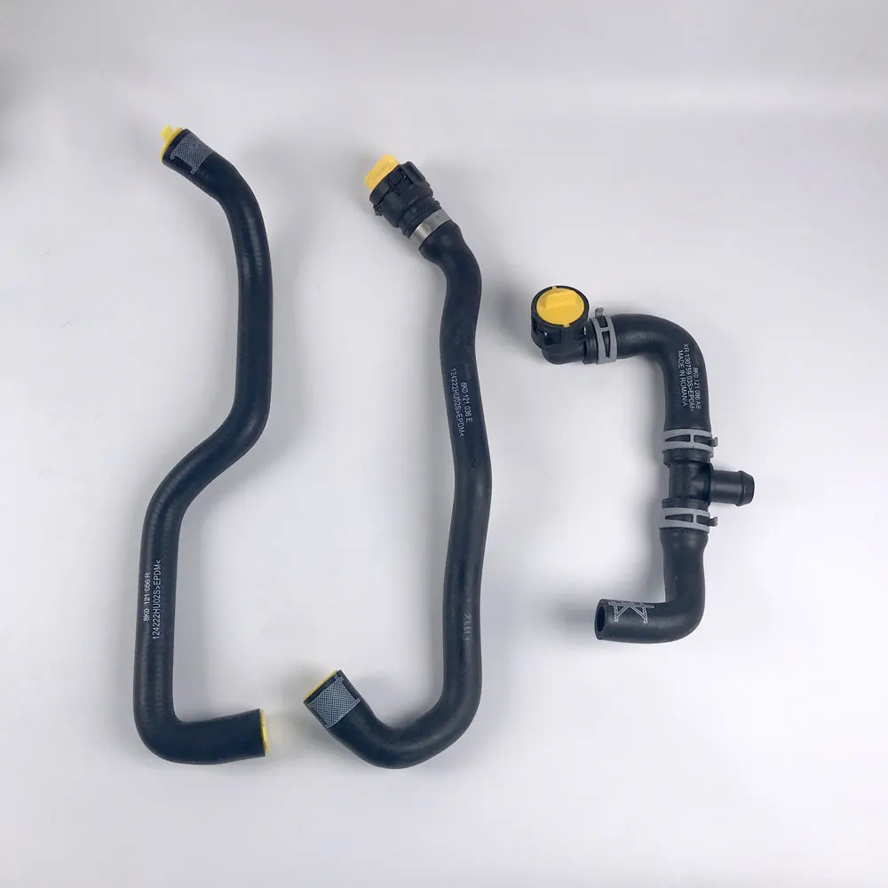 Para Audi A4 Mangueira de refrigeração Tubo de água 8K 0122101 G 8K 0121055 AE 8K 0121086 AB 06L 121081 Dissipador de calor de compensação do tanque de transbordamento do motor F