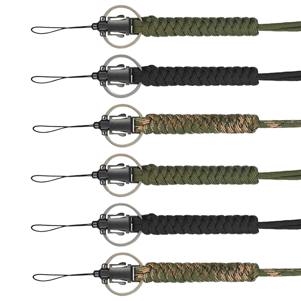 

6pcs Lanyard Adjustable Neck Strap for Waterproof Bag Key Mobile Phone Non-slip Sealed Sling Umbrella Rope Camping