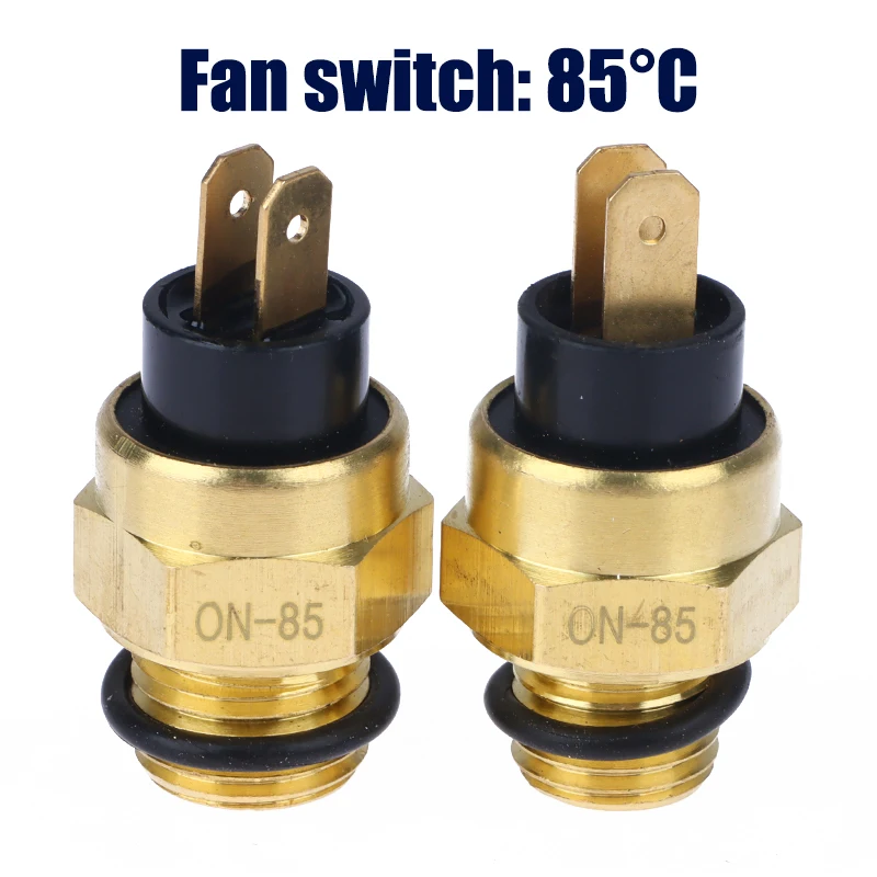 Radiador eléctrico M14/M16 para motocicleta, ventilador refrigerante, termostato de temperatura del agua, interruptor, Sensor de temperatura