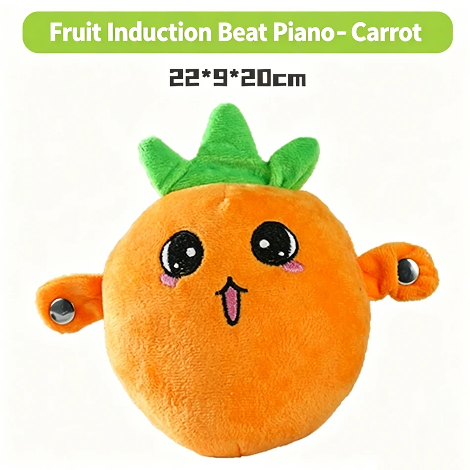 Hot gifts Creative Peculiar Music Rhythm Parent-child Interactive Plush Doll Banana Fruit Induction Cultivate Music Perception