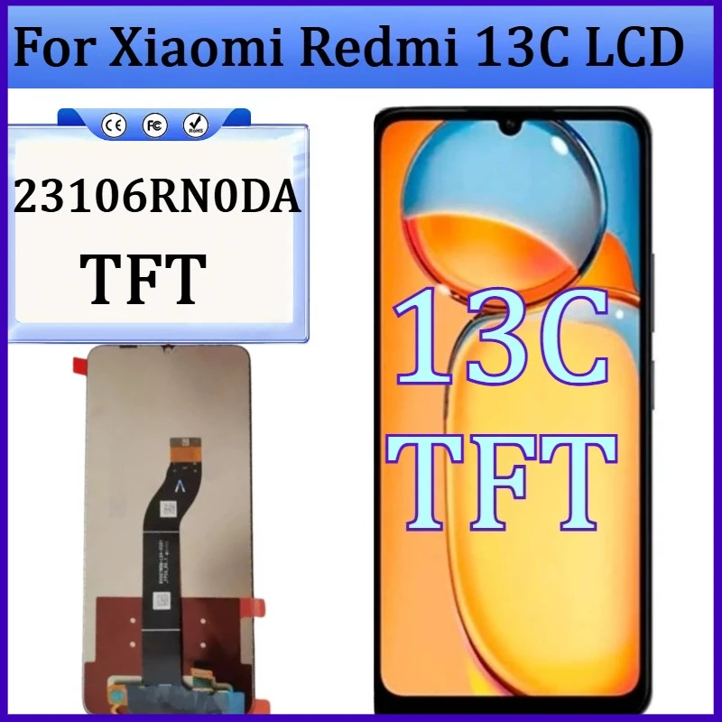 new-tft-for-xiaomi-redmi-13c-23106rn0da-lcd-display-screen-touch-panel-digitizer-for-redmi-13c-lcd-display