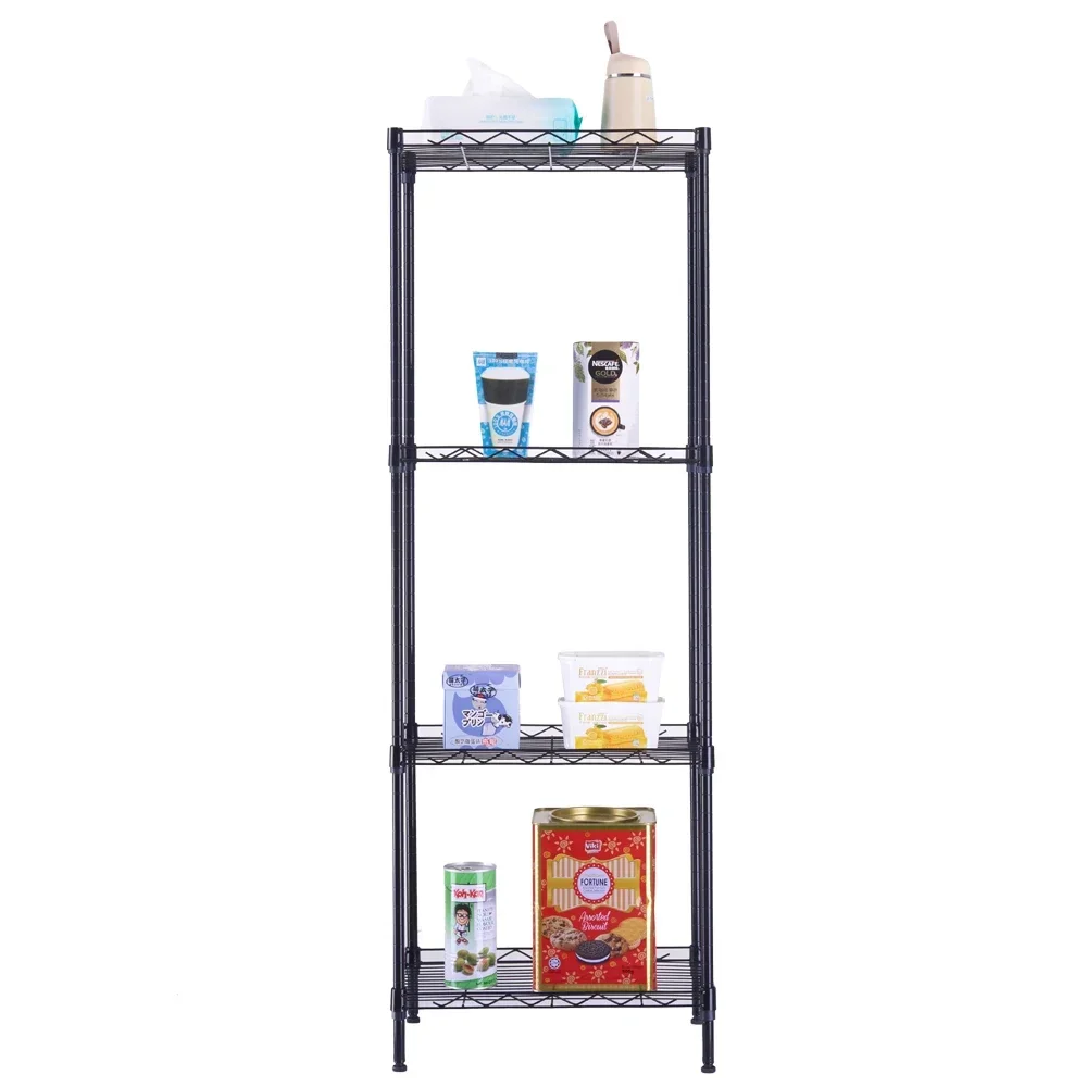 4-Tier Wire Shelving Unit Metal Storage Rack