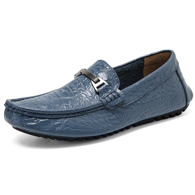 

Luxury Loafers Men Slip On Leather Shoes Handmade Shoes Plus Big Size 47 48 Moccasins Shoes Comfortable