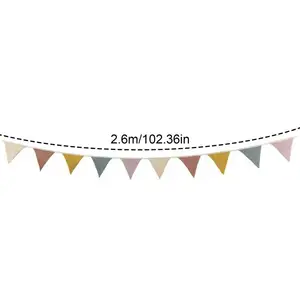 Hang Flag -Banner gewaschene Baumwollstoff, Bunting Creak, Wennantreieck, Hausgirlanden, Garten, Dekor Street 10 Hauptverkaufsflagge - №5