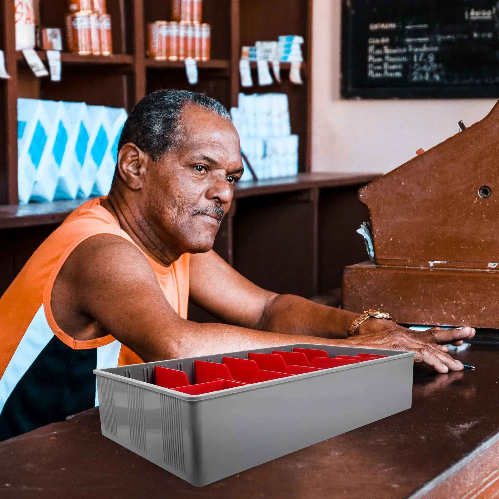 

Многосекционный денежный ящик для кассового аппарата с 5 отсеками, профессиональный дизайн для малого бизнеса, магазинов одежды, офисов, для организации хранения