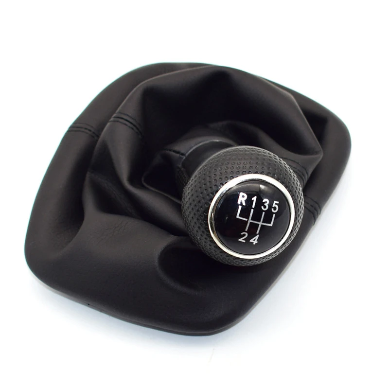 

PU Leather Shift Knob For VW Golf 4 durable black Car Accessories