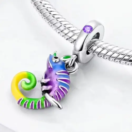 

Silver 925 Charm Chameleon Original Pendant For Woman Fashion Jewelry Gift