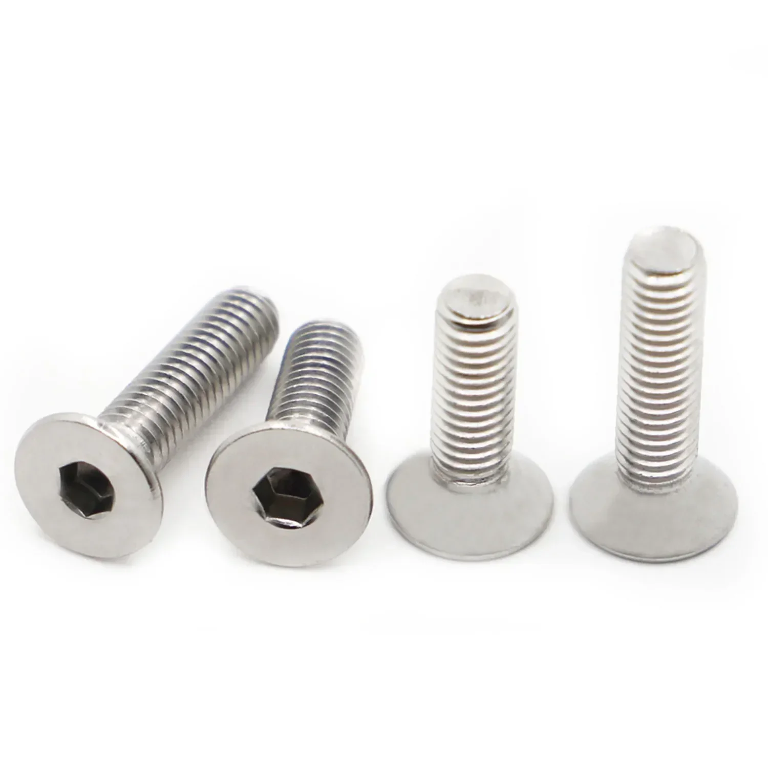 5-50pcs M1.6 M2 M2.5 M3 M4 M5 M6 M8 304 A2 Stainless Steel DIN7991 Allen Hexagon Hex Socket Flat Countersunk Head Screw Bolt