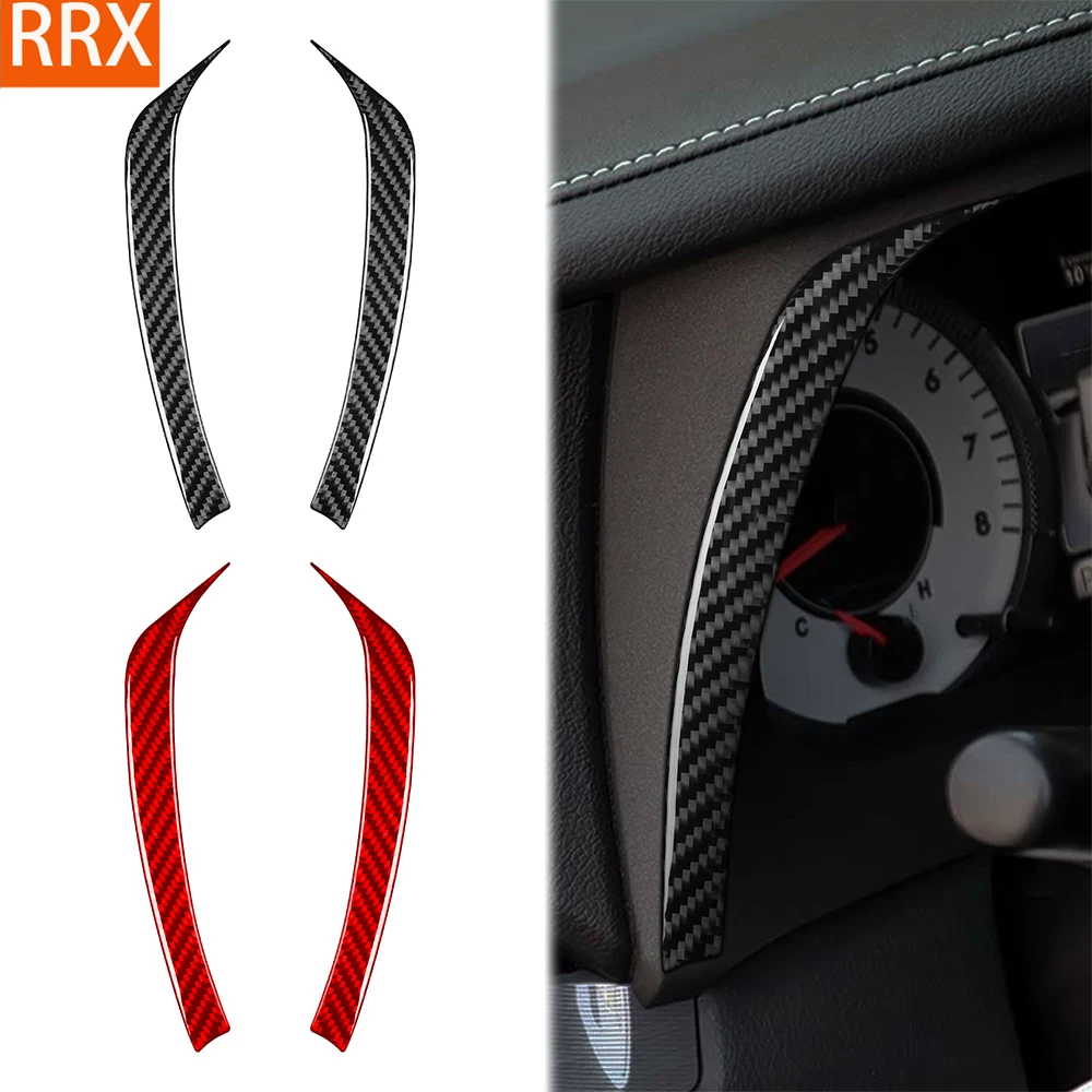 For Toyota Sienna 2015-2020 Real Carbon Fiber Stickers Instrument speedometer Panel strip Car Accessories Interior decorative