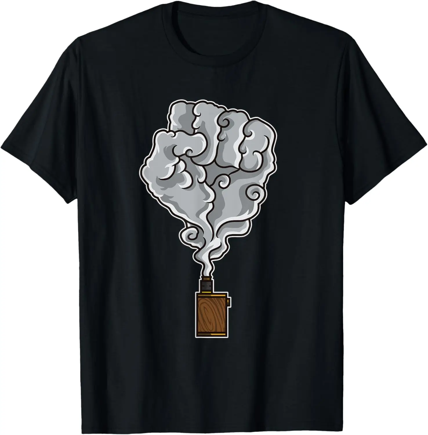 Vaping Fist Smoke Cloud Vaper Enthusiast Graphic Tee Breathable Cotton T-Shirt for Men