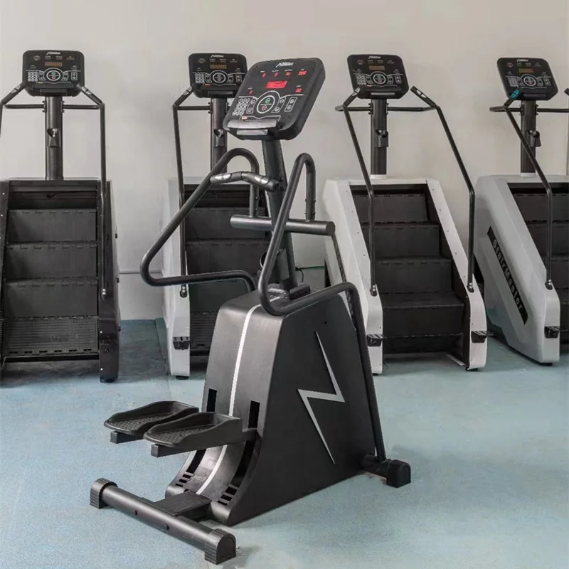 ใหม่อุปกรณ์ออกกําลังกายยิมบันไดเครื่อง stepper แนวตั้ง Climber Machine