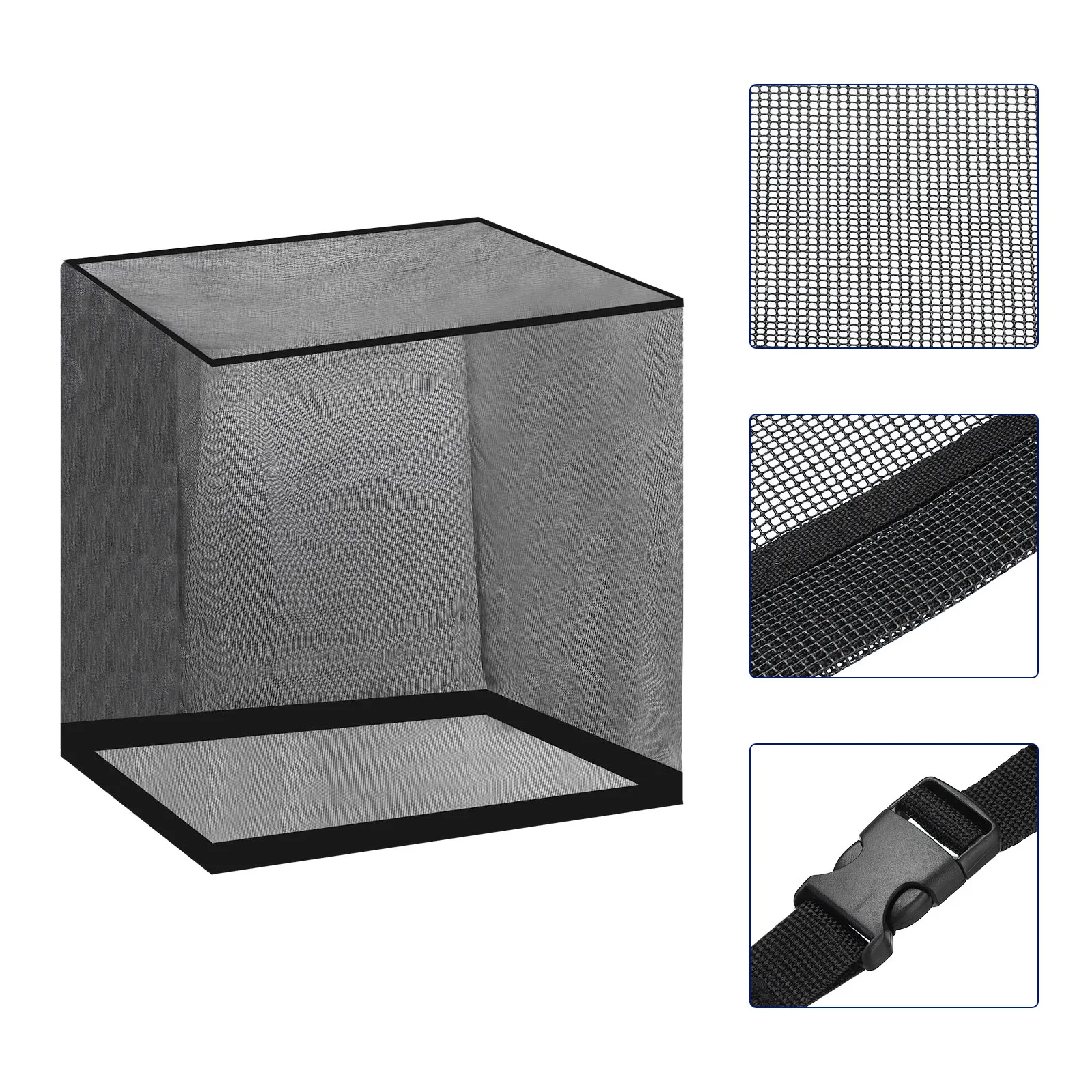 Air Conditioner Cover All Seasons Air Conditioning Cover Mesh Outdoor AC Unit Covers for Outside Units Protect from Leaves Black