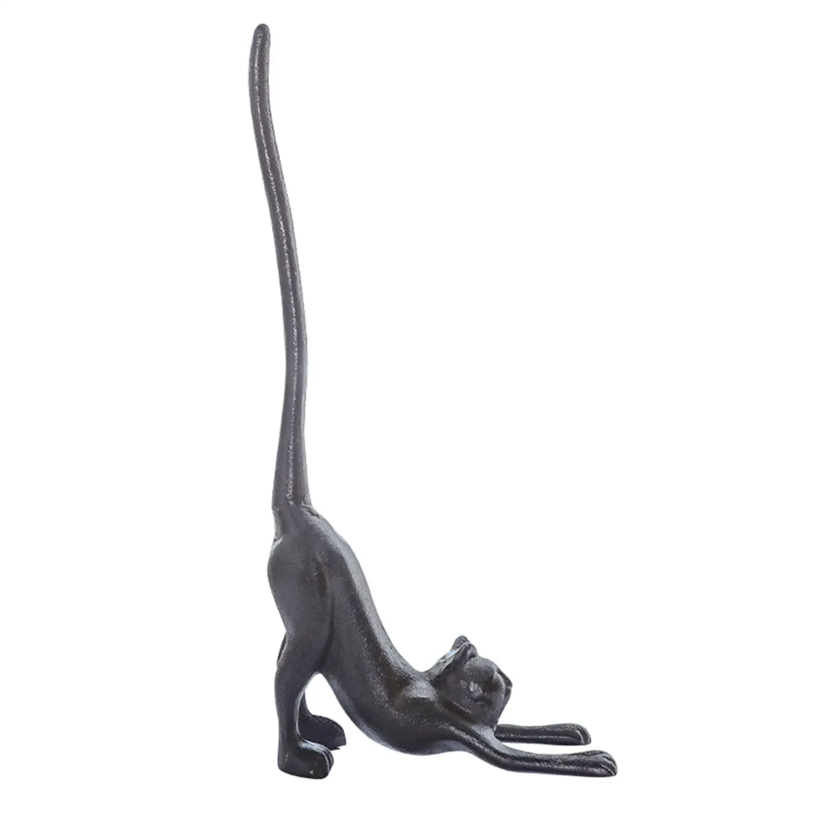 Cast Iron Cats Paper Towel Holder Countertop Storage for Indoor Countertops