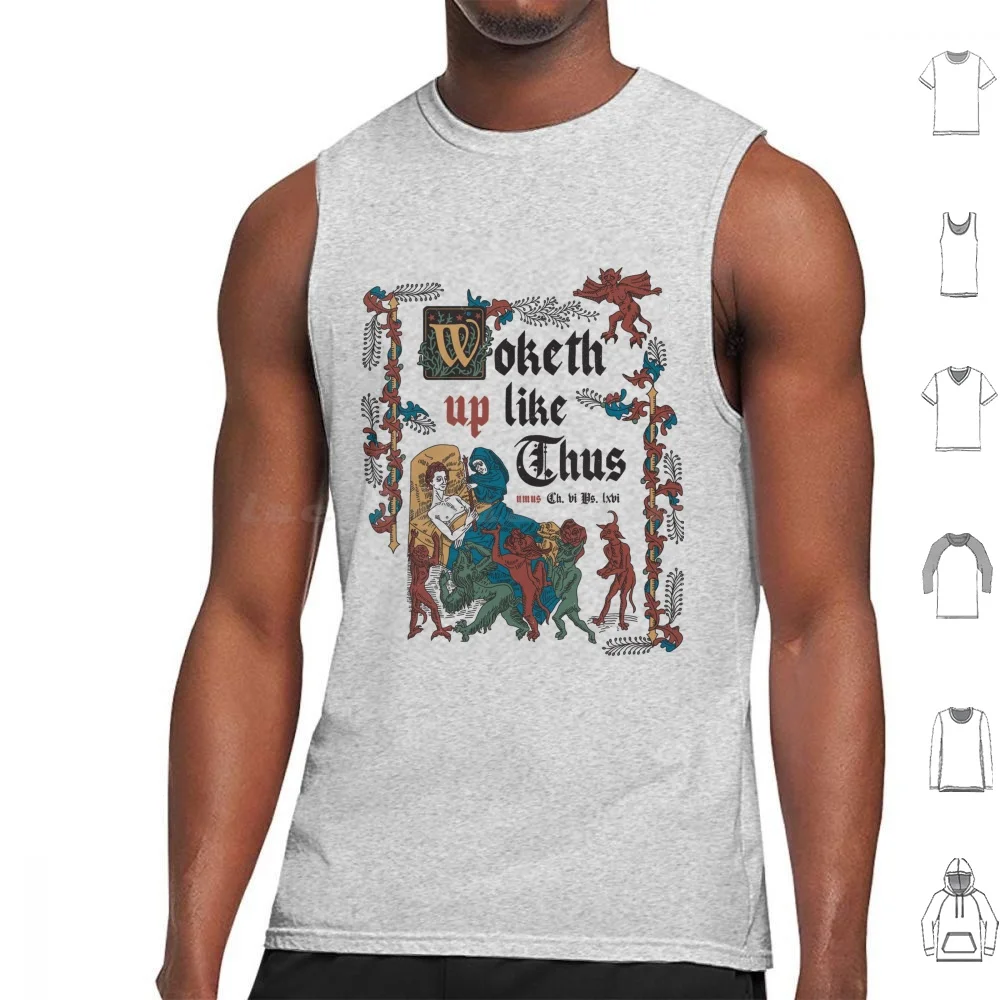 Woke Up Like This-Funny Retro Vintage English History Tank Tops Vest Sleeveless History Role Playing Retro Vintage Classic