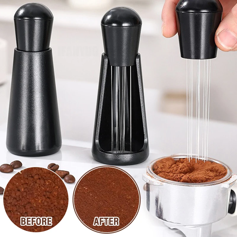 

Stainless Steel Coffee Powder Tamper Espresso Powder Stirrer Coffee Powder Distributor Needle Barista Accessories Tools