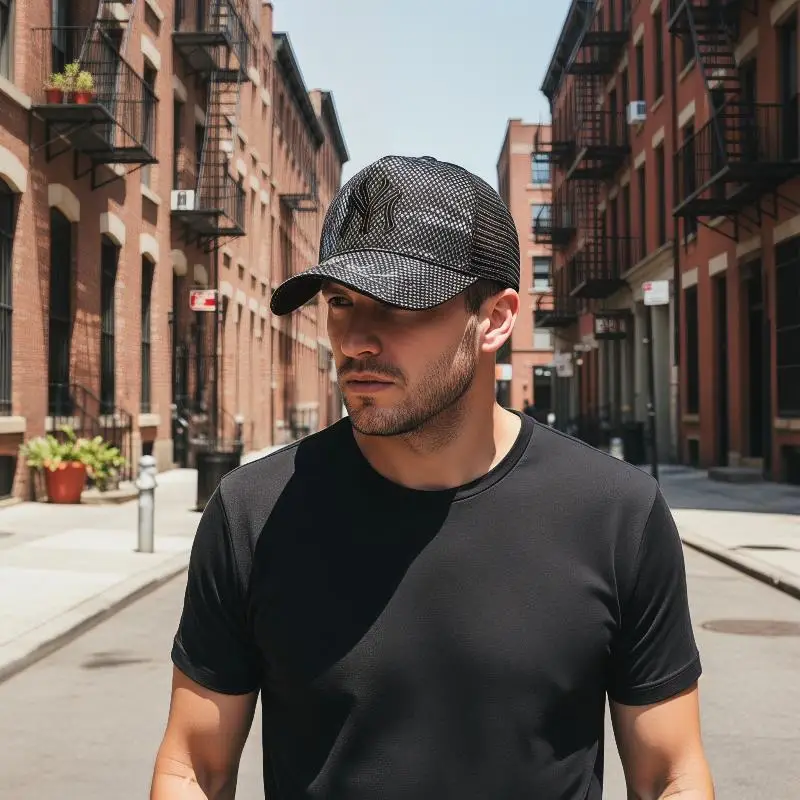 Breathable Mesh Baseball Cap With Embroidered Logo Sun Protection For Hiking Running Fishing Outdoor Wear