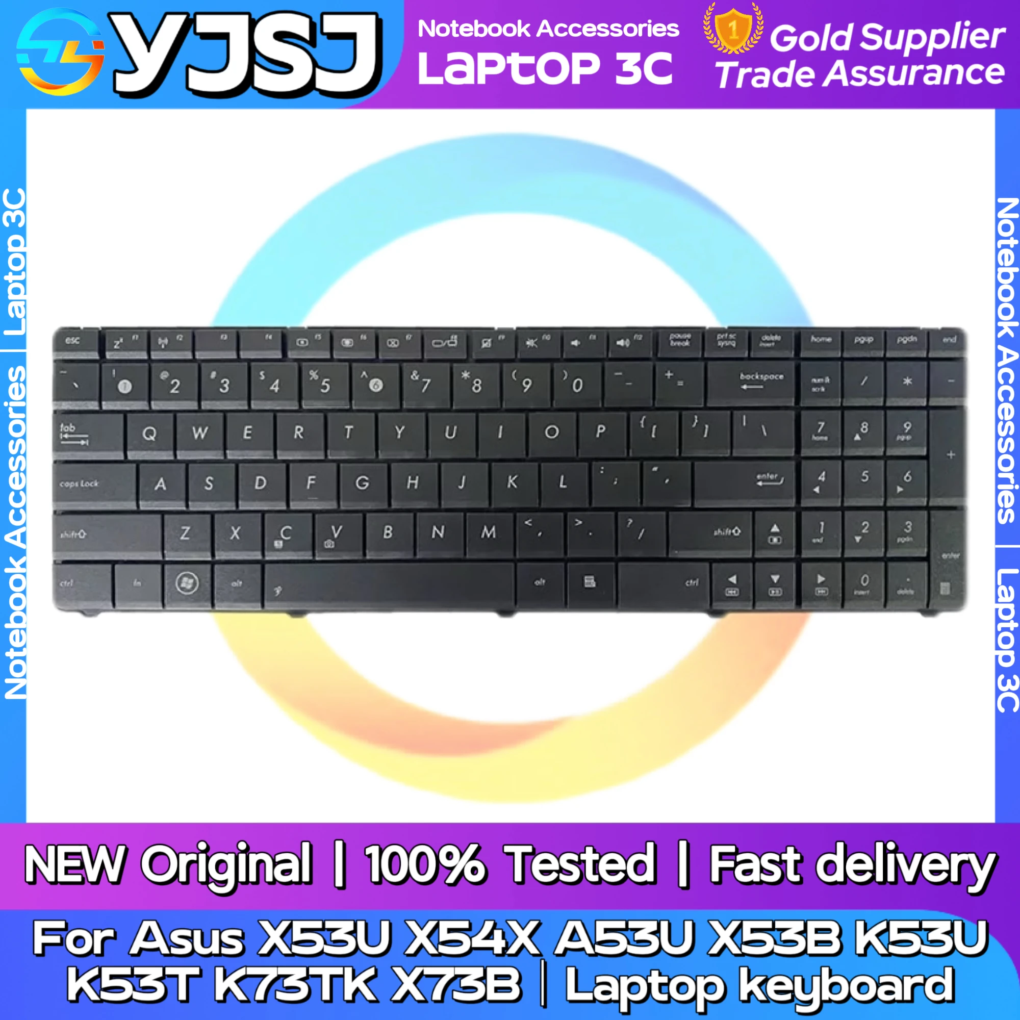 

New Original Laptop Notebook keyboard For Asus X53U X54X A53U X53B K53U K53T K73TK X73B Laptop keyboard