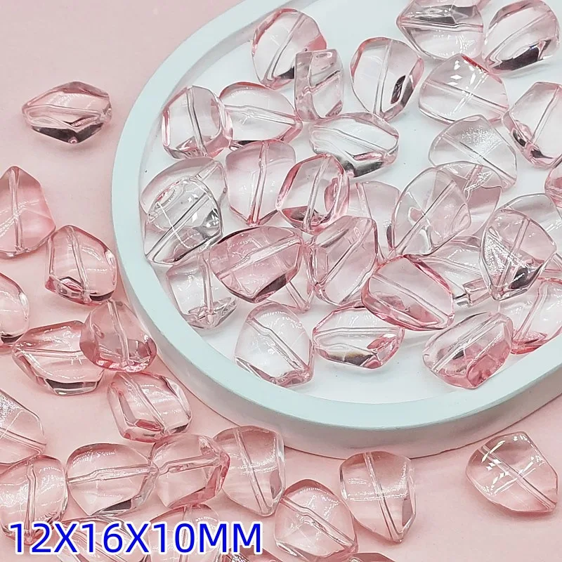 10Pcs Irregular Stone Shape Lampwork Glass Beads For Jewelry Making Diy Bracelet Earrings Accessories Crystal Beads Wholesale