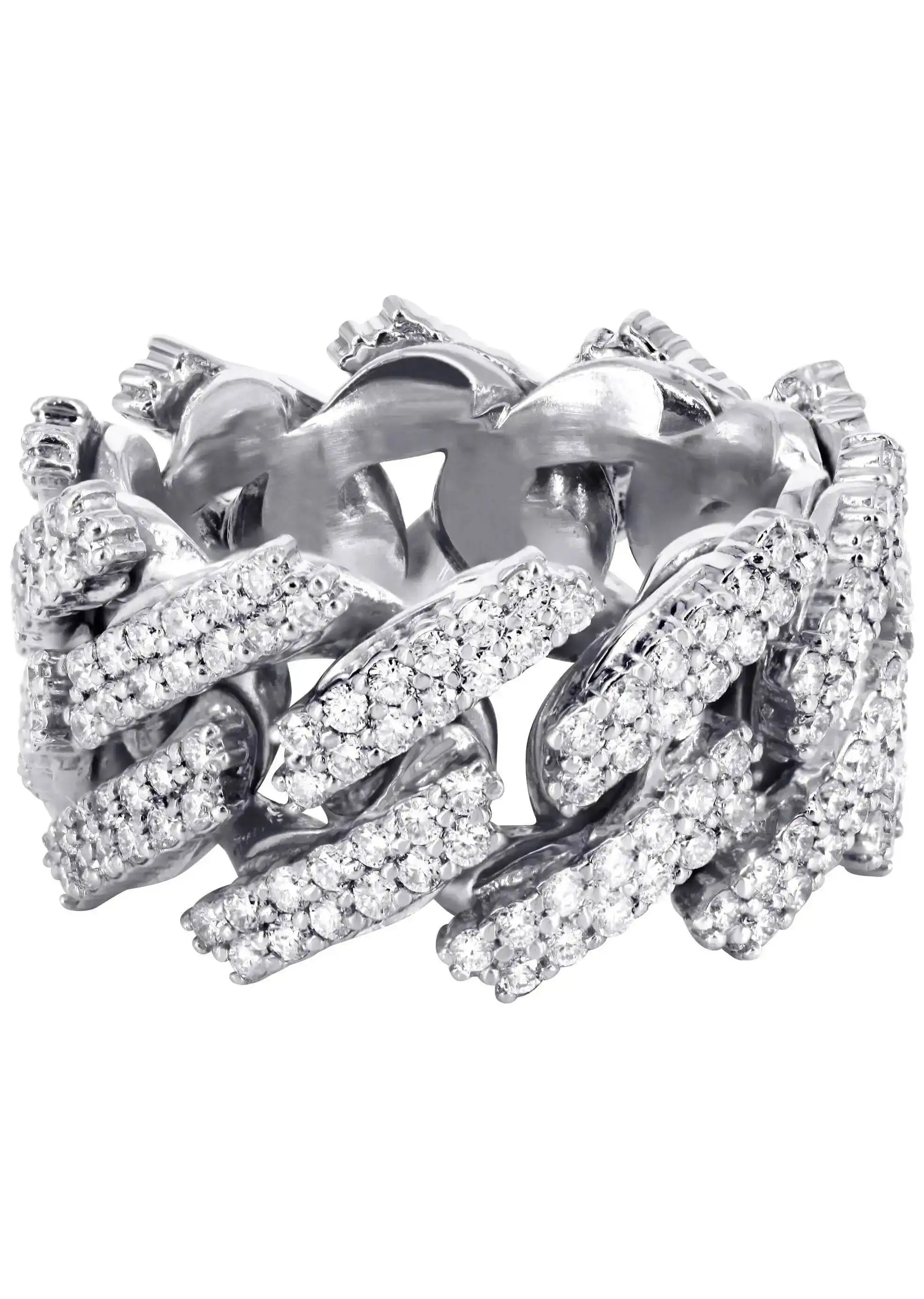 Hot Selling VVS Moissanite 925 Sterling Silver Ring Gold Plated Fine Jewelry for Men & Women Diamond Test Passes for Weddings