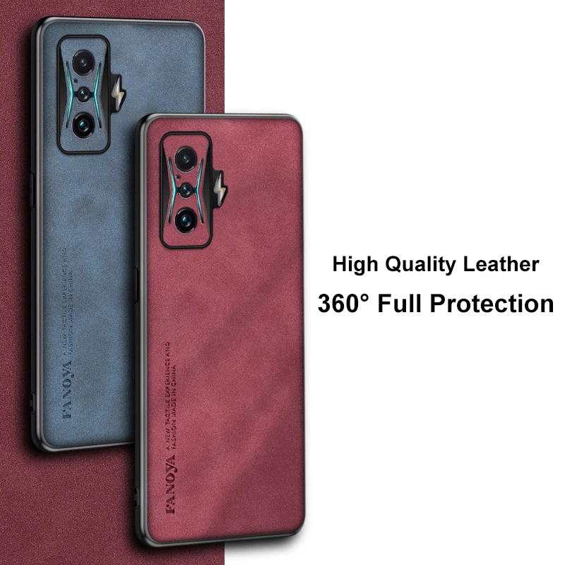 Luxury Leather Phone Case For Xiaomi Poco F3 F4 GT Cover Shockproof Protection Silicone Case For Redmi K50 Gaming K40 Pro K40S