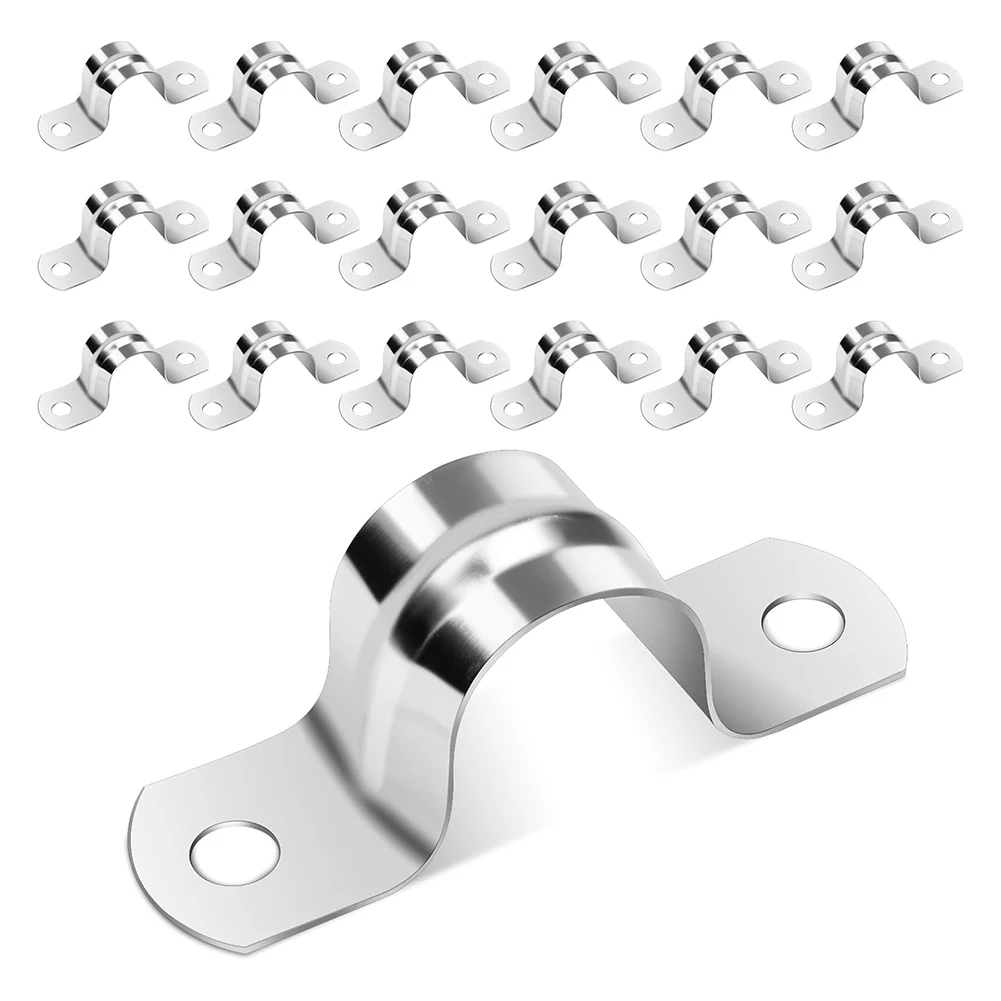 Pipe Clamps Mounting Stainless Steel Clamps For Attaching Water Pipes And Cables Water Pipe Fixing Clamp U-shaped Pipe Clamp