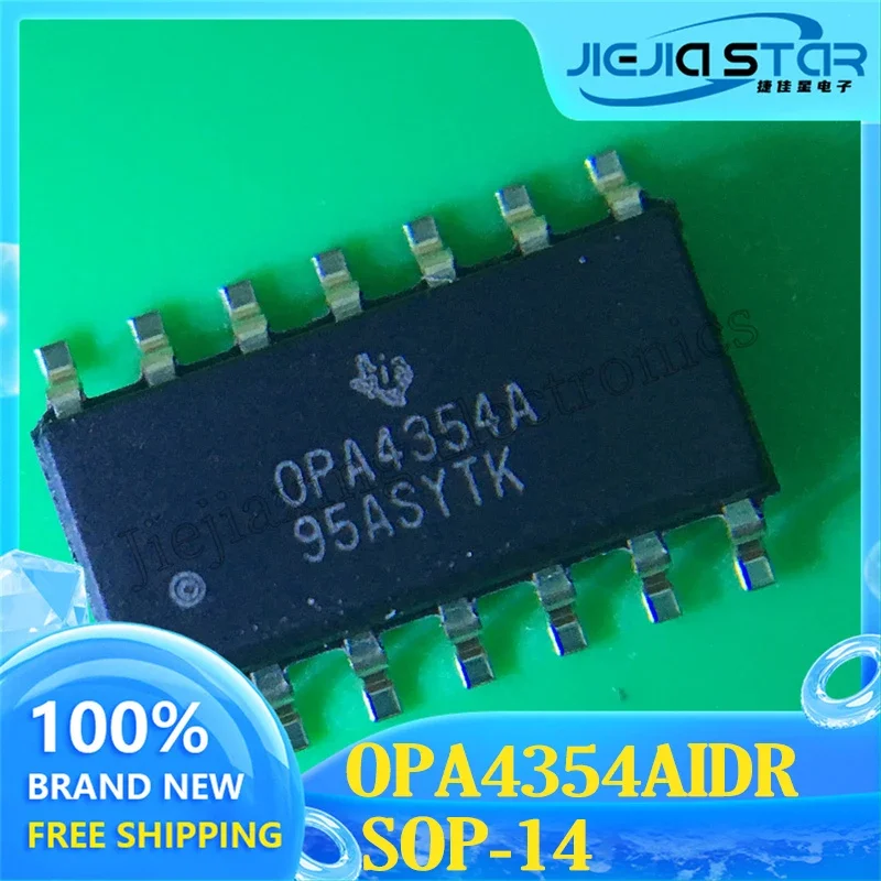 New Electronics 2024+ OPA4354AIDR OPA4354A OPA4354 SOP14 Amplifier Chip 100% Brand New and Original 3~10PCS Free Shipping