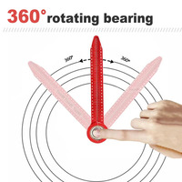 Woodworking Drawing Compass Circular Drawing Tool Hole Ruler High Precision Scribe Gauges Marking Measurement