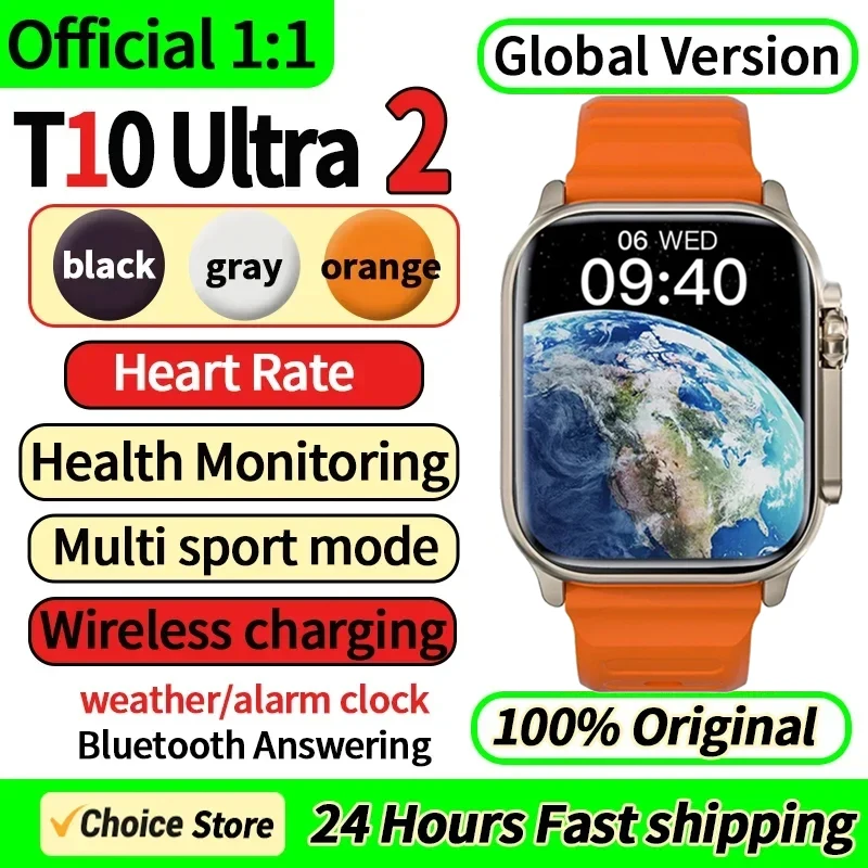 Smart Watch T10 Ultra Answer Call Sport Fitness Tracker Custom Dial Smartwatch Men Women Gift For Apple Phone PK IWO 27 X8 T500