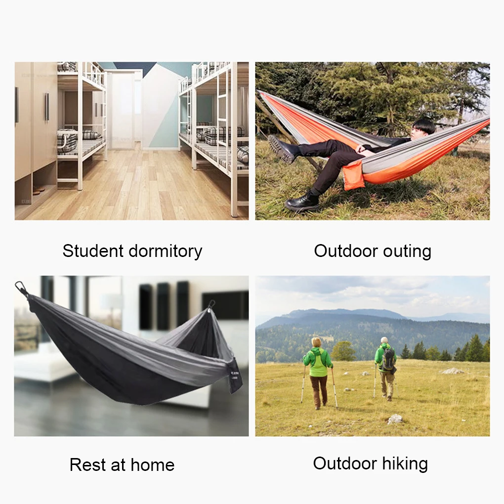 Portable And Lightweight Ultralight Travel Camping Hammock Easy To Set Up Suitable For Indoor black