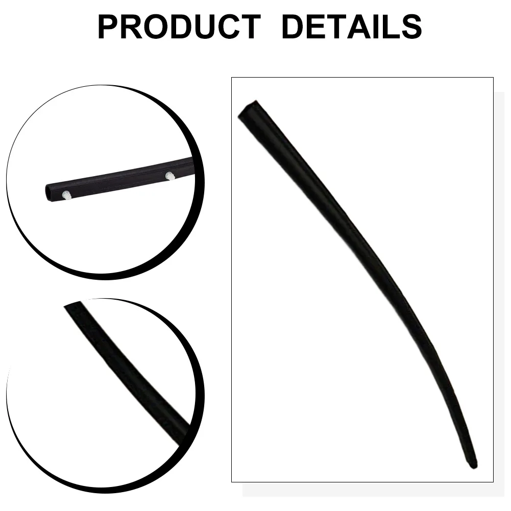 

Black Rubber Hood Seal Wear-resistant Non-deforming Easy Installation Replacement Installation Automotive Weatherproofing