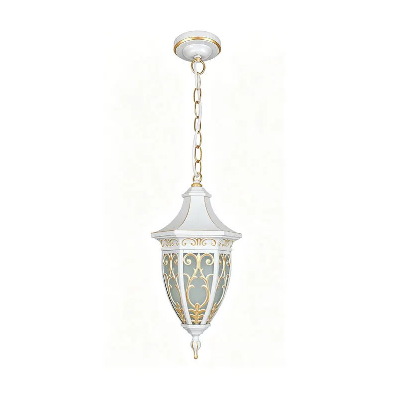 European Style Outdoor Waterproof Pendant Light for Corridor Courtyard Pavilion Garden Indoor Lighting Decor