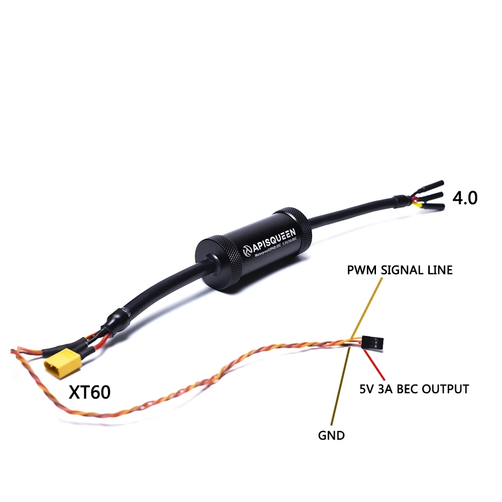 

PISQUEEN 2-6S 100A ESC With 5.5V 3A BEC For Underwater Thruster And Motor