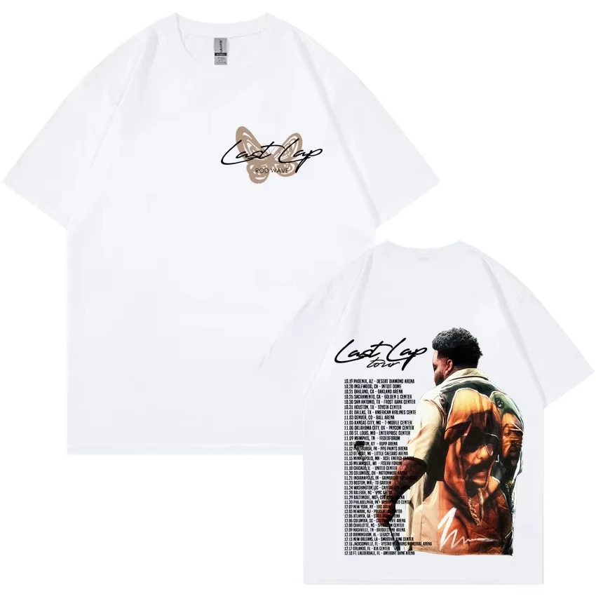 قضيب موجة آخر اللفة جولة تي شيرت فاسق رجل إمرأة الملابس الهيب هوب موضة القوطية المتضخم تي شيرت القطن الخالص الراحة تي شيرت #4