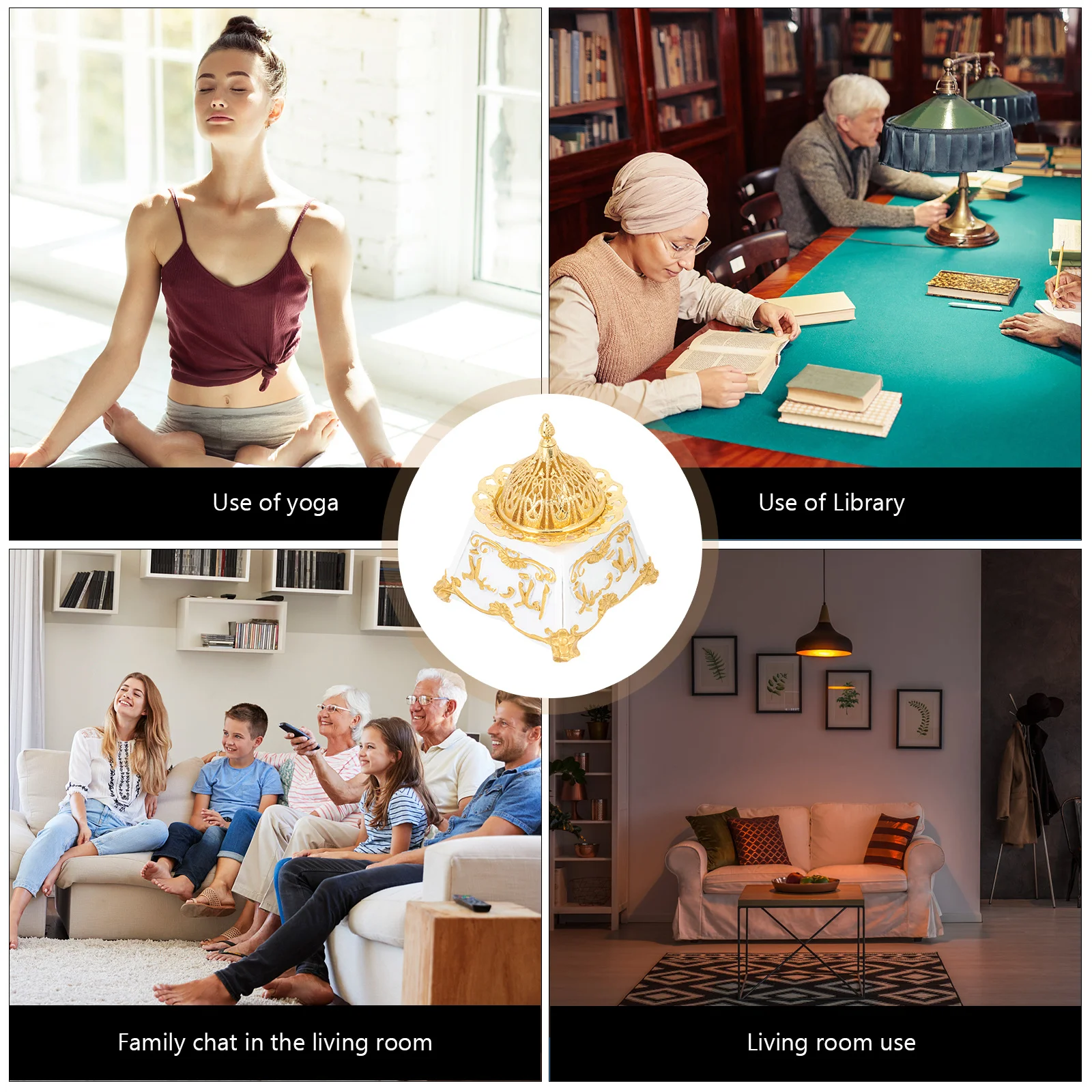 

Resin Arabian Incense Burner Creative Design Middle East Aromatherapy Stove Home Decoration Desktop Vintage Incense Burning Base