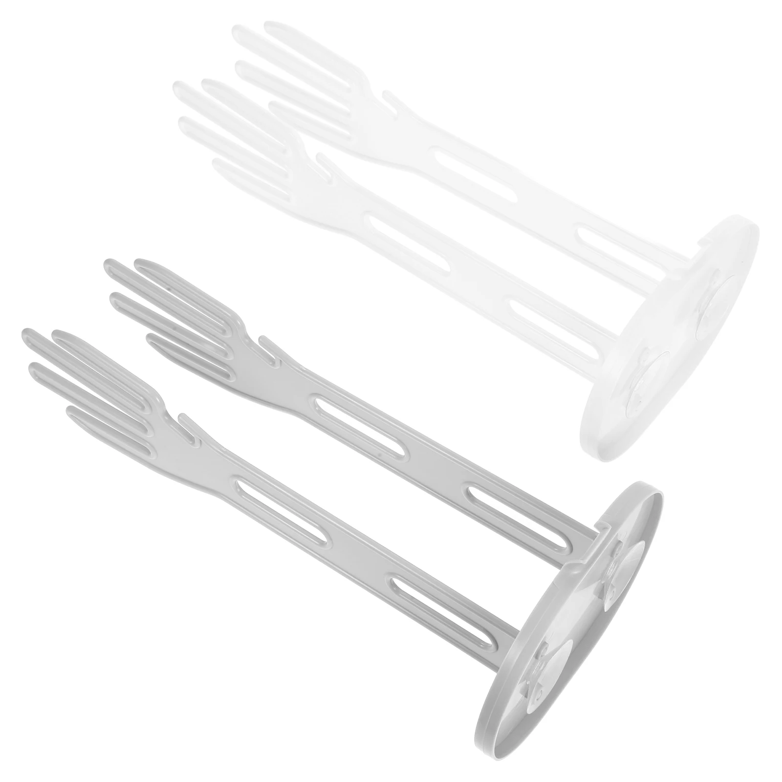 

2pcs Gloves Drying Rack Plastic Countertop Storage Stand For Kitchen Towel Organizer Drainage Base Compact Glove Holder Duster