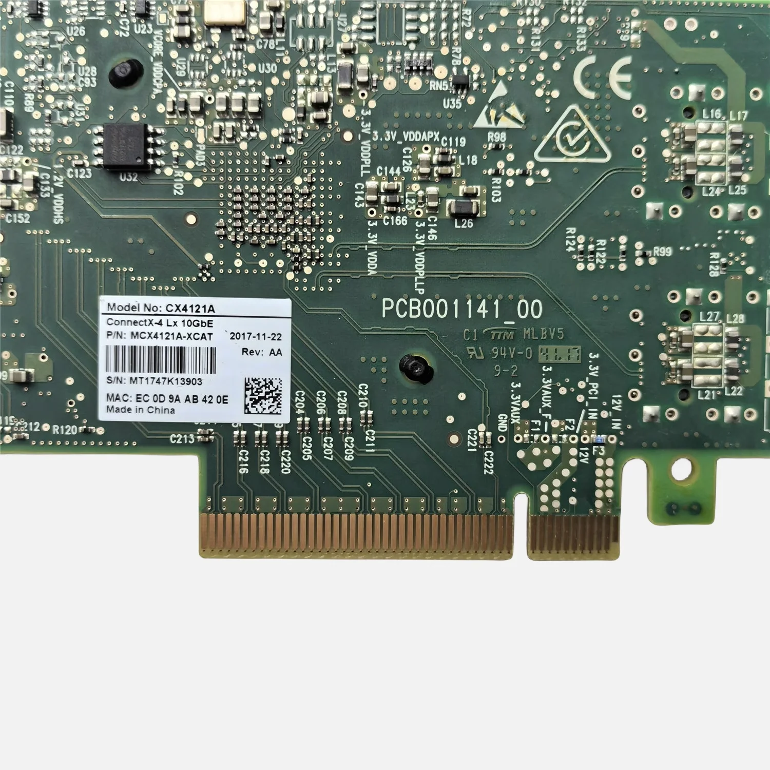 network card for Mellanox CX4121A MCX4121A-XCAT ConnectX-4 10Gigabit Ethernet Card