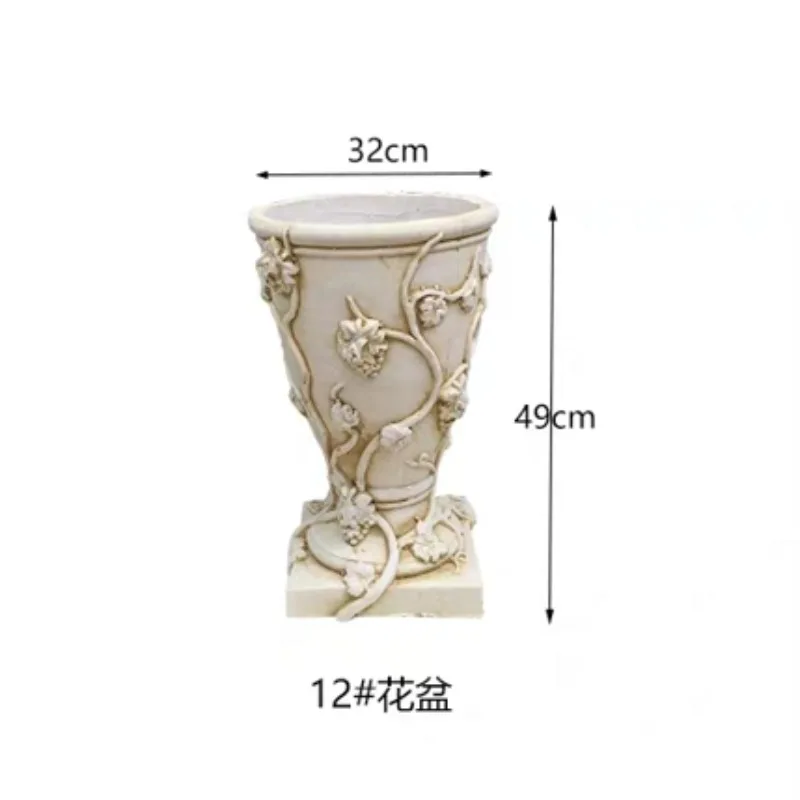 Glass fiber silicone material Garden cement mold Flower pot mold