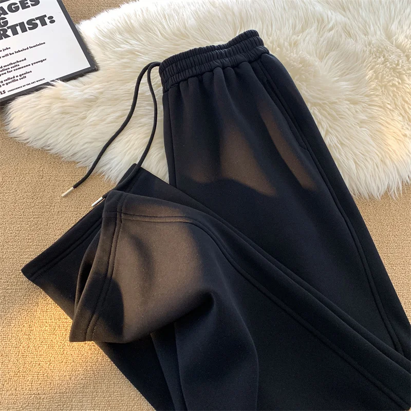 Heavy Duty Sweatpants for Men's Spring and Autumn 2025 New Trend Loose Straight Drawstring Casual Sports Pants - Image 2