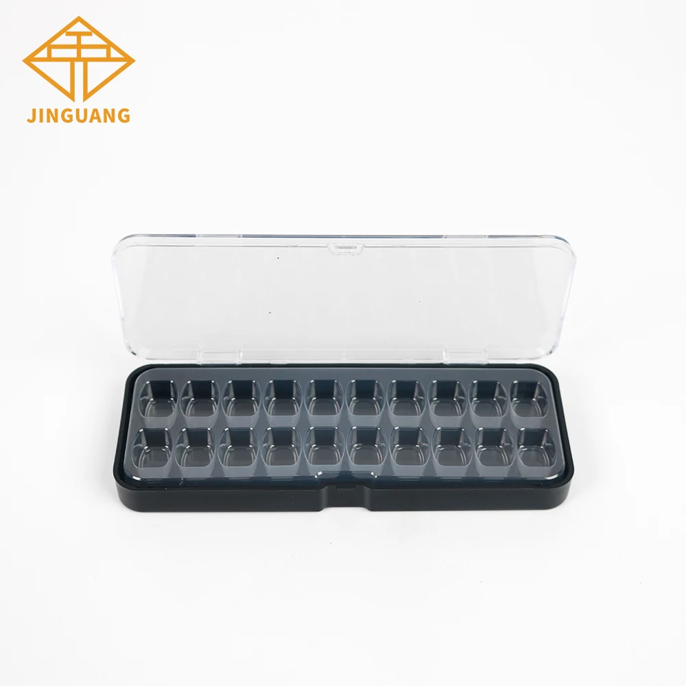 Boîte d'emballage pour prothèses dentaires et facettes, 30 pièces, 20 compartiments, avec inserts en plastique