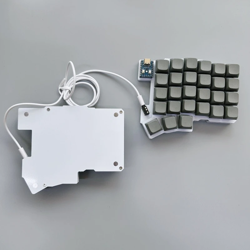 Silakka54 スプリットキーボードキット有線バイアル/QMK ホットスワップ人間工学に基づいたゲーミングキーボードアクセサリー左右利きキーボードギフト