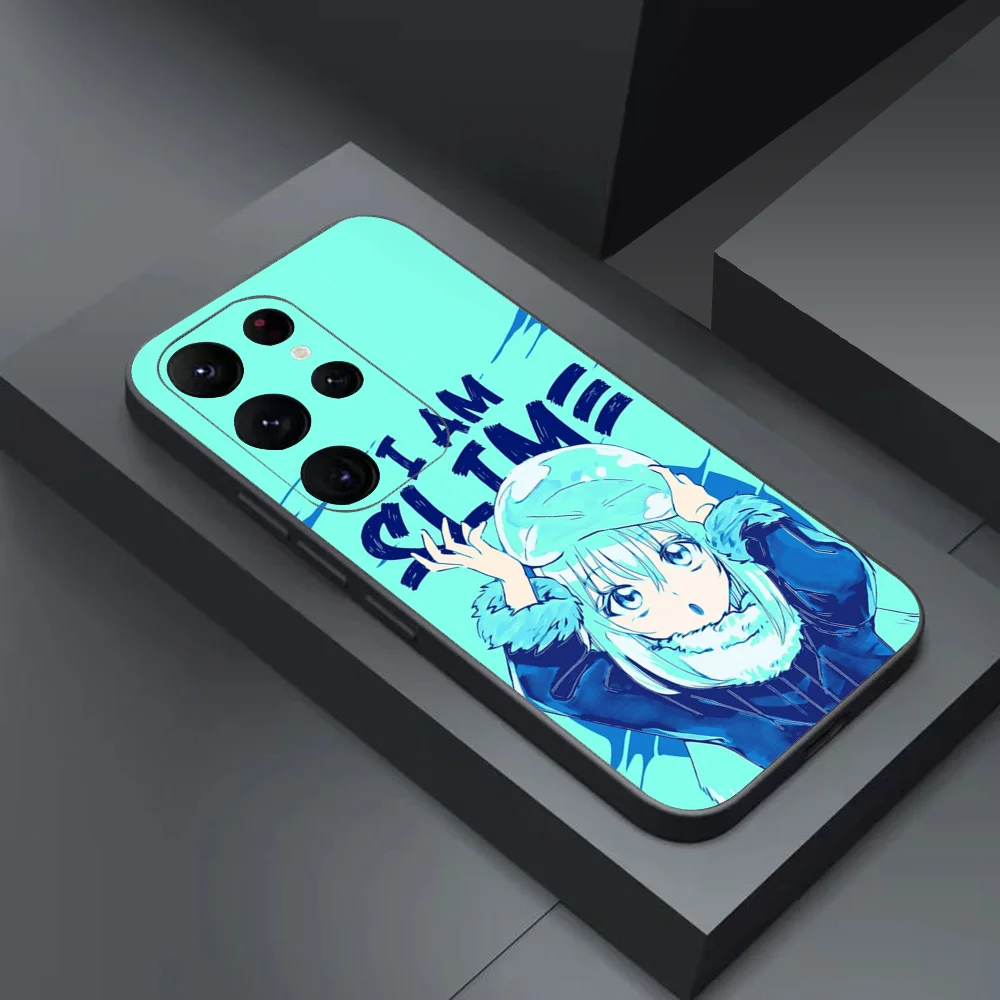 Slime Tensei Anime Rimuru Phone Case For Samsung Galaxy A52 A12 A51 S21 Edge S22ULTRA S23 S20LITE Plus Ultra Black Cover