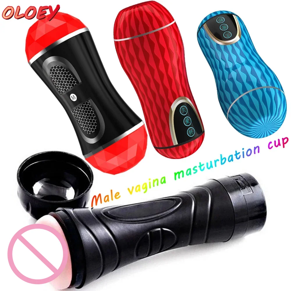 Realistic Vagina Anal Soft Male Masturbator Silicone Tight Pussy Adult Toys Sex Toys Male Vaginal Masturbator 18 Adult Products