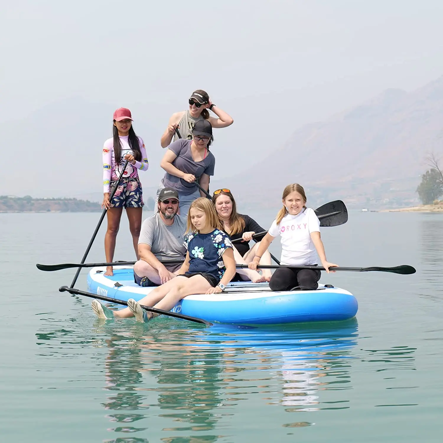 Factory Wholesale Touring Multiplayers Inflatable SUP Board Stand up Paddle Boards for Family Multi-person Surfing