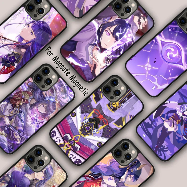 Raiden Shogun Baal Genshin Impact Magnetic Phone Case For APPLE iPhone 17 Air 16 14 13 12 Pro Max 15 Plus Wireless MagSafe Cover