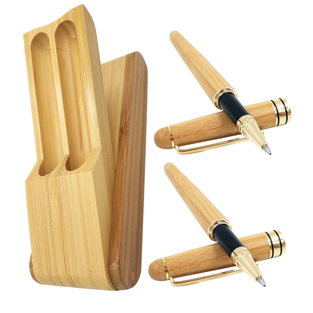 

1Set Bamboo Fountain Pen Set Dual Steel Signing Pens Folding Pen Box Lightweight Portable Calligraphy Practice Gift