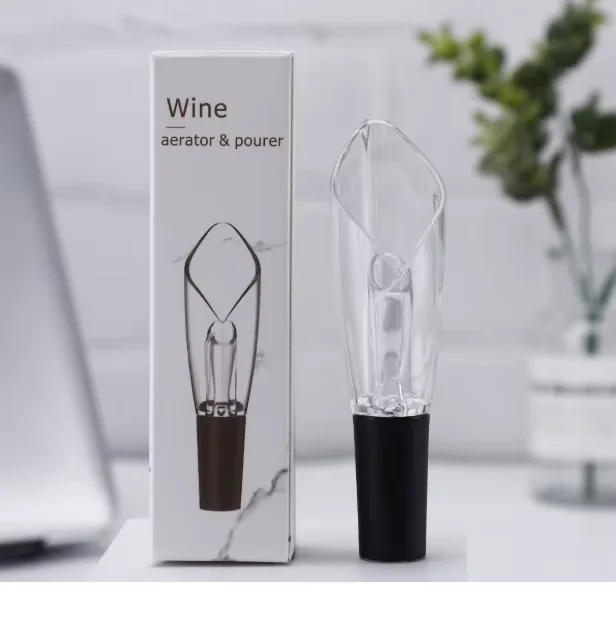 Magic Wine Decanter Red Wine Aerating Pourer Spout Decanter Wine Aerator Quick Aerating Pouring Tool Pump Portable Filter