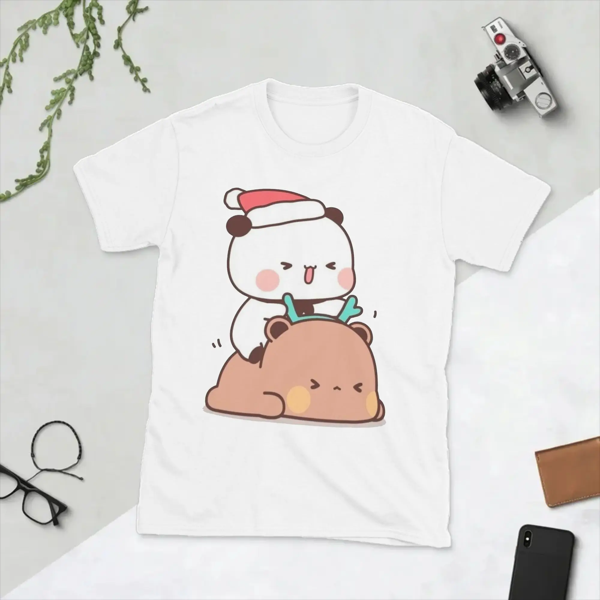 Men Bubu and Dudu T Shirts Merry Christmas 100% Cotton Tops Funny Short Sleeve Round Neck Tee Shirt Classic T-Shirt